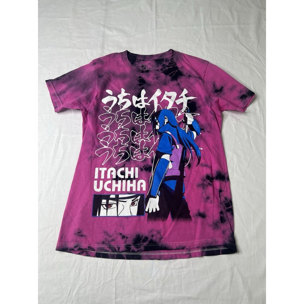 Itachi Uchiha Naruto Shippuden Anime Tie Dye‎ T-Shirt Size S